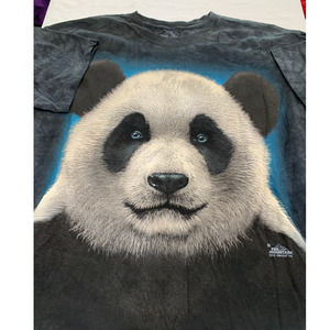 The Mountain Giant Panda Face Black White Animal Print 2011 Vincent Hie Size L
